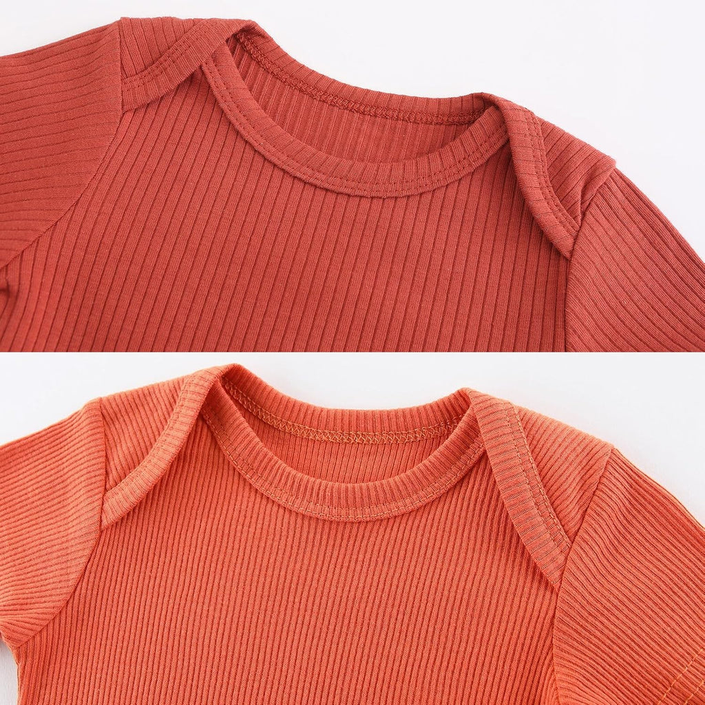 Newborn Baby Boy Girl Short Sleeve Bodysuits Cotton One-Piece Baby Clothes 6-Pack