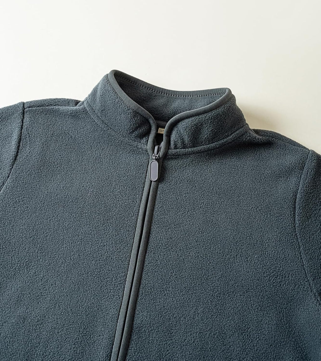 Toddler Fleece Jacket Kids Lightweight Outerwear Boys Girls Long Sleeve Fall Spring Coat 2-12 Years