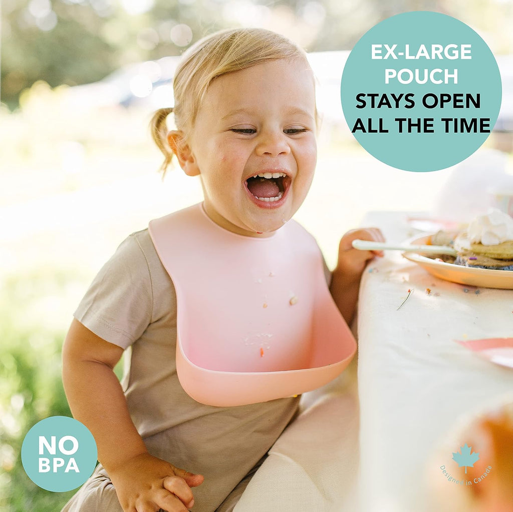 Loulou Lollipop Soft, Waterproof Silicone Feeding Bib