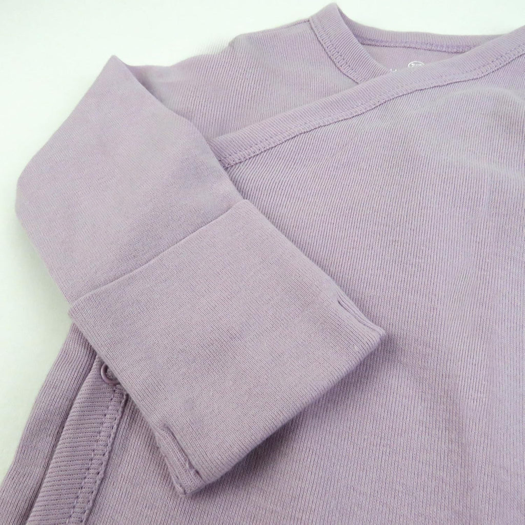 HonestBaby unisex-baby 3-pack Long Sleeve Side-snap Kimono Bodysuits Organic Cotton for Infant Baby Boys, Girls, Unisex