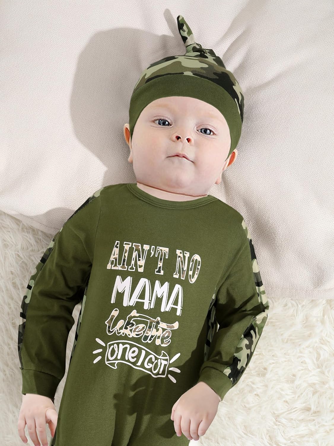 NZRVAWS Baby Boy Clothes Preemie Infant Boy Bear Outfits Jumpsuit Bodysuit Letter Print Romper
