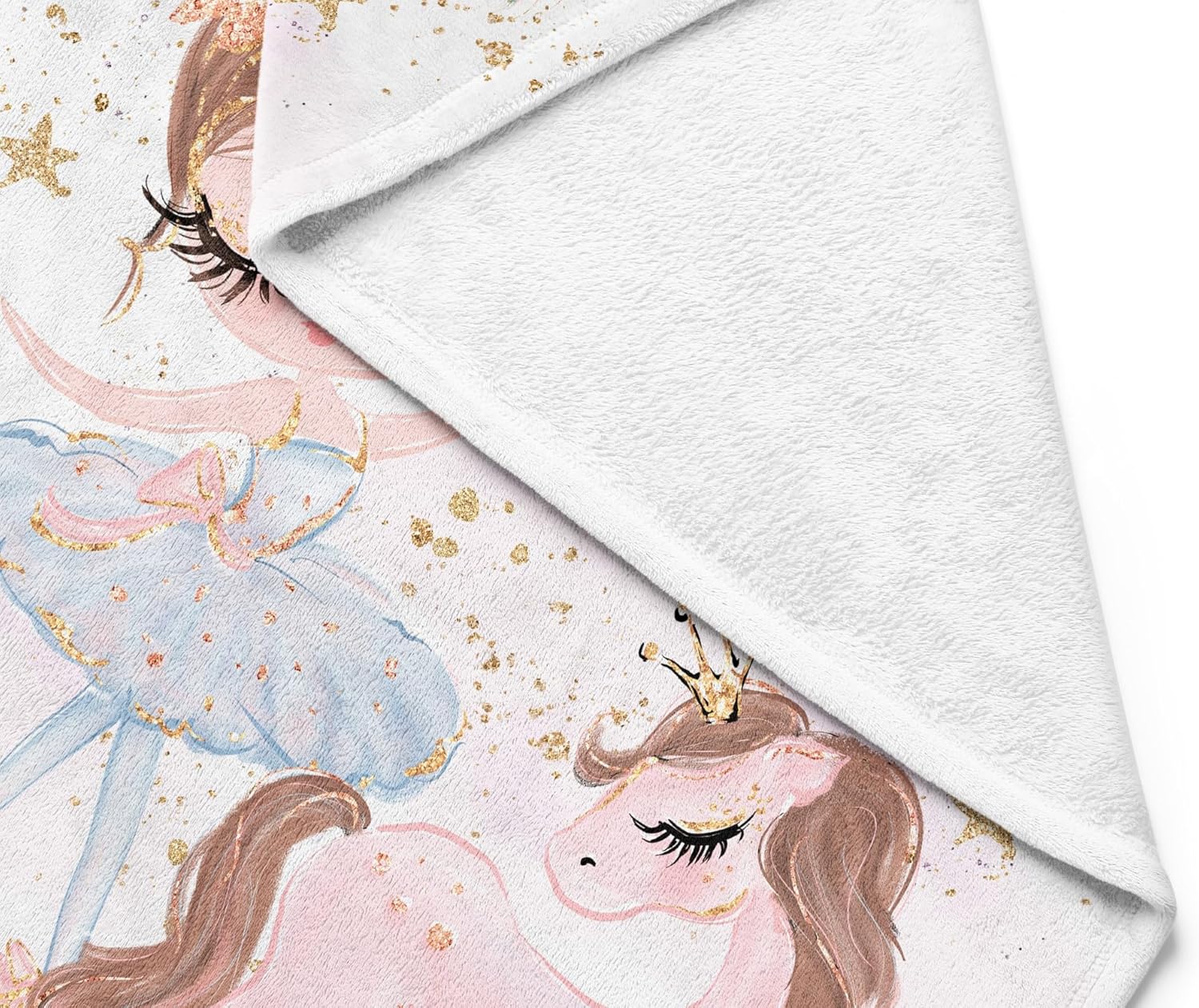 UNIQUE Little Ballerina Girl Ultra Soft Fleece Baby Blanket 30x40in, Ballet Baby Blanket, Girl