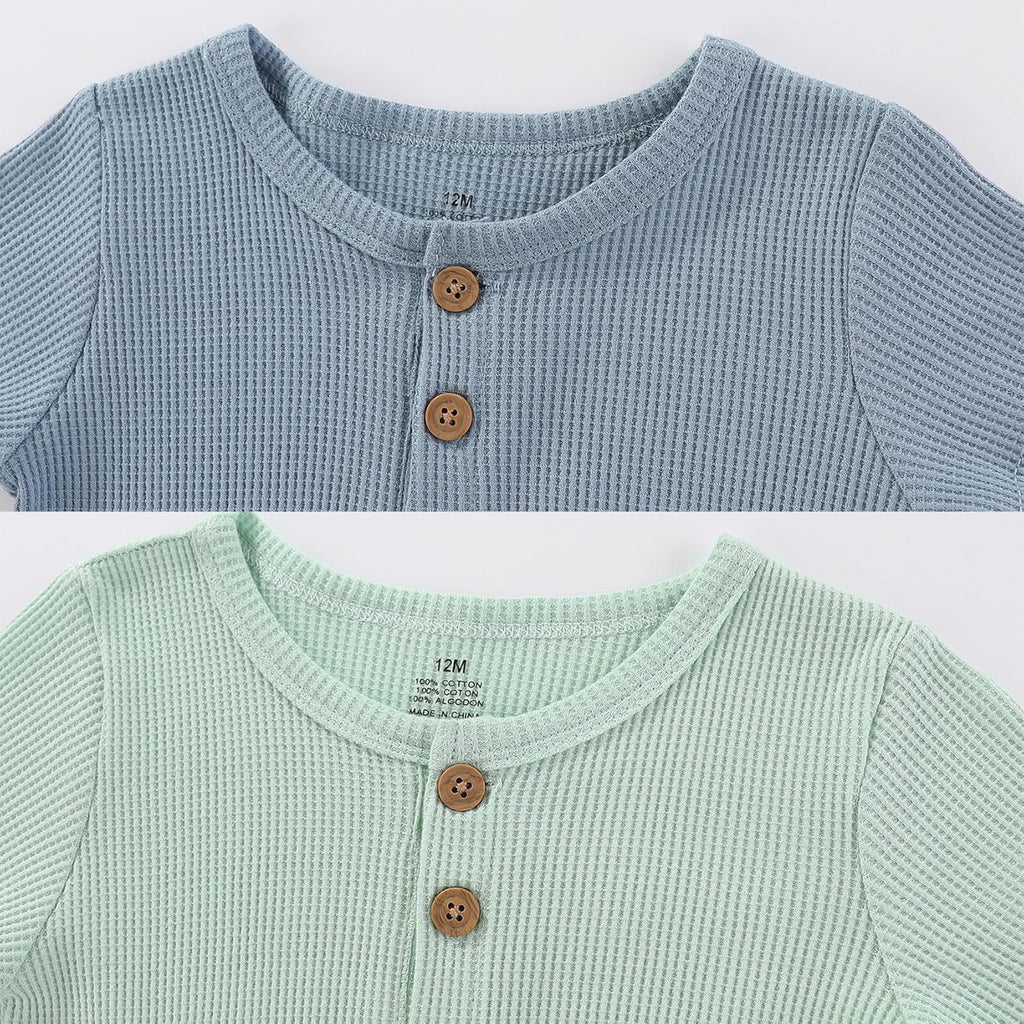 Baby Bodysuits Solid Romper One-Piece Newborn Clothes 2 Pack Baby Shower Gifts