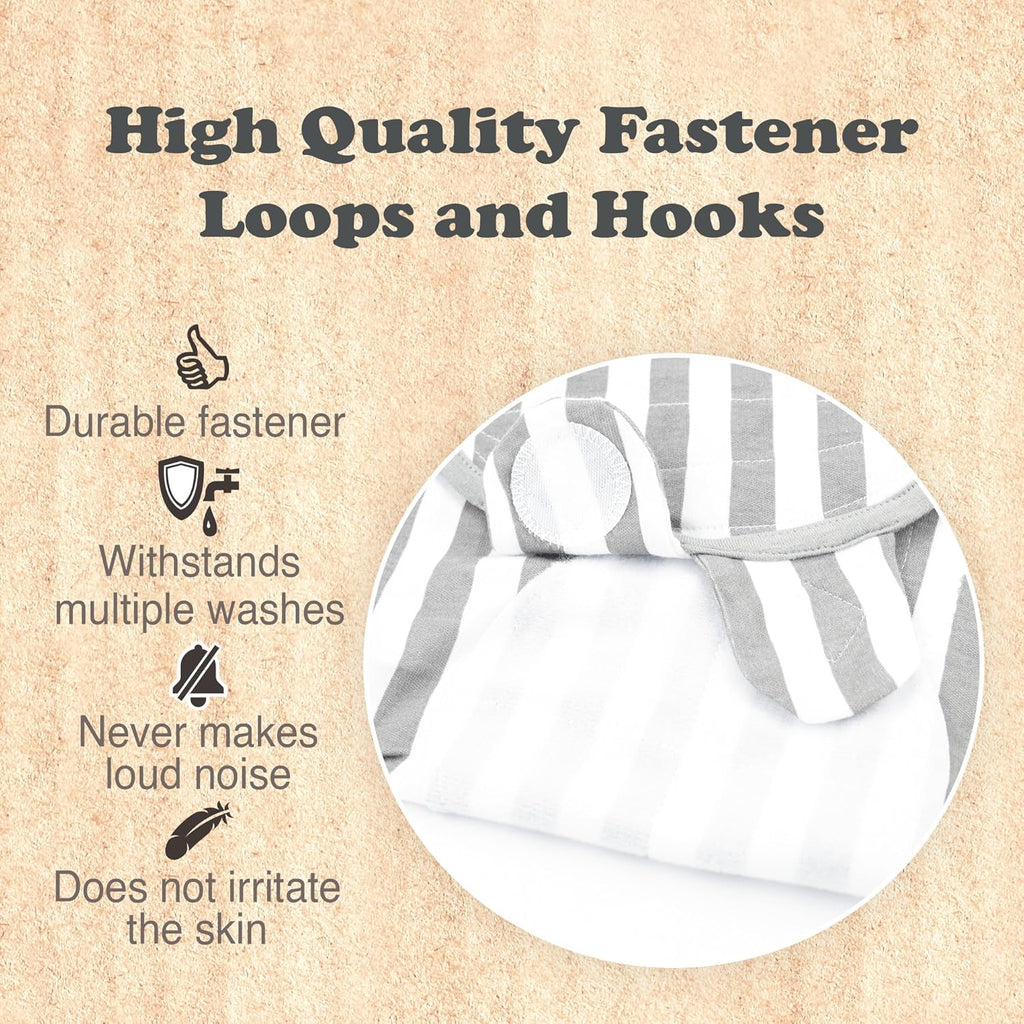 Bublo Baby Swaddles for Newborns – 3-Pack Infant Swaddles 3-6 Months – Adjustable Swaddle Sleep Sack – Soft Organic Cotton Baby Wrap for Safe & Cozy Sleep (White Grey)