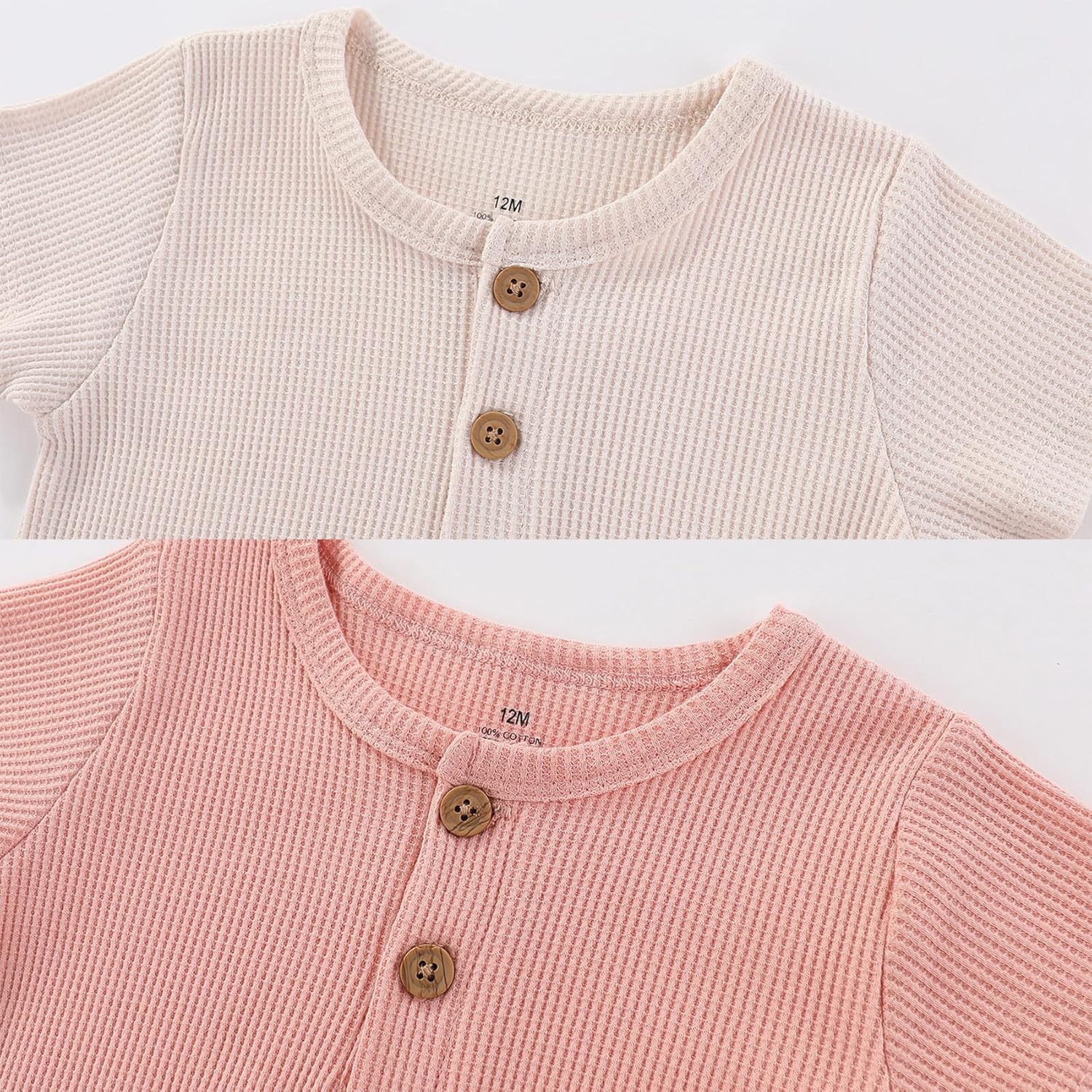 Baby Bodysuits Solid Romper One-Piece Newborn Clothes 2 Pack Baby Shower Gifts