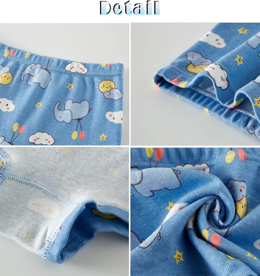 Sladatona Soft Girls Boyshort Panties Cotton Briefs Kids Underwear