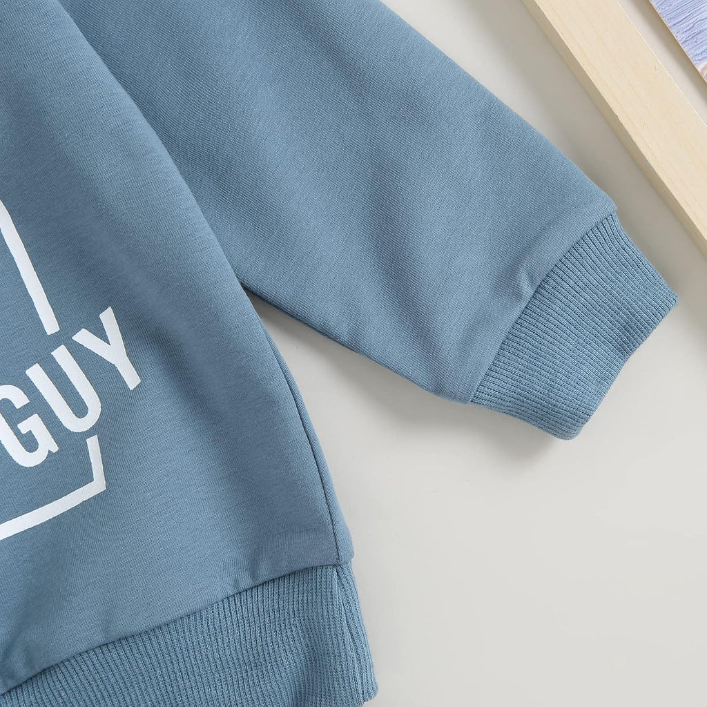 Baby Boy Clothes Fall 6 12 18 24 Months Football Long Sleeve Pullover Tops & Pant Sets Toddler Winter Outfits