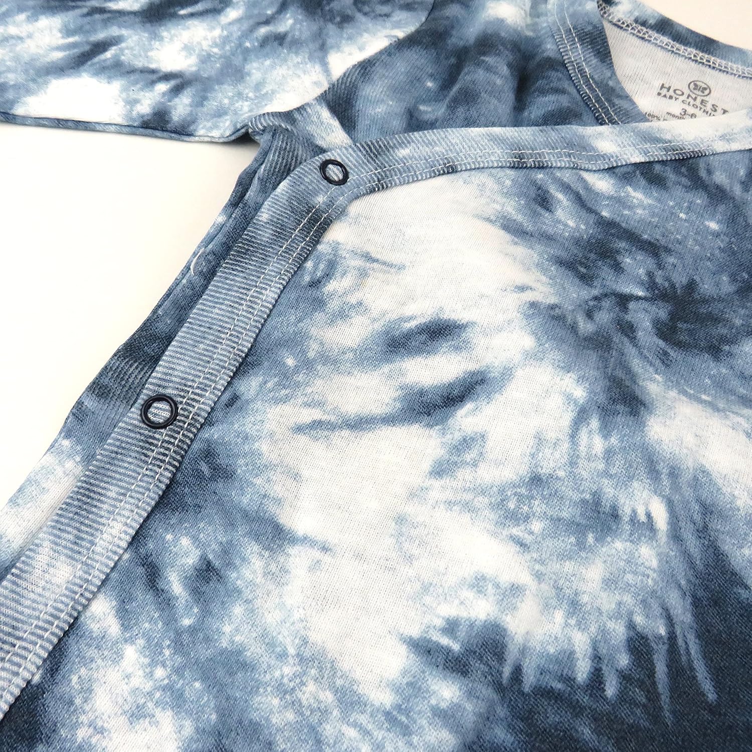 HonestBaby unisex-baby 3-pack Long Sleeve Side-snap Kimono Bodysuits Organic Cotton for Infant Baby Boys, Girls, Unisex