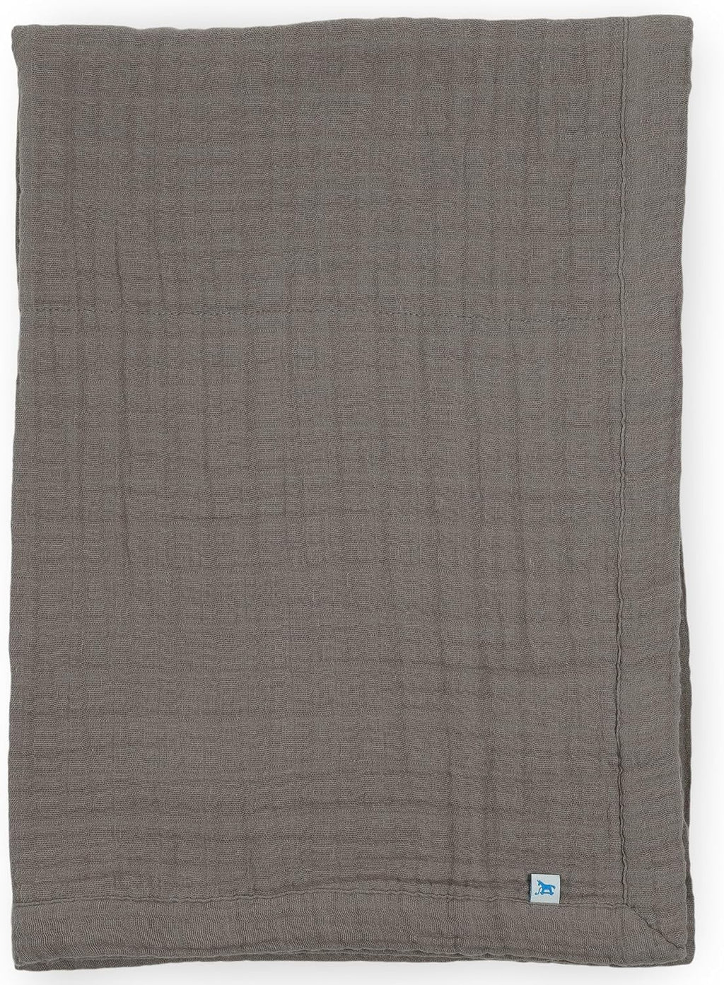 Little Unicorn Newborn Receiving Quilt | Ultra- Soft, Multi-Layered Muslin Fabric | Gift for Newborns & on-The-go (Mocha)