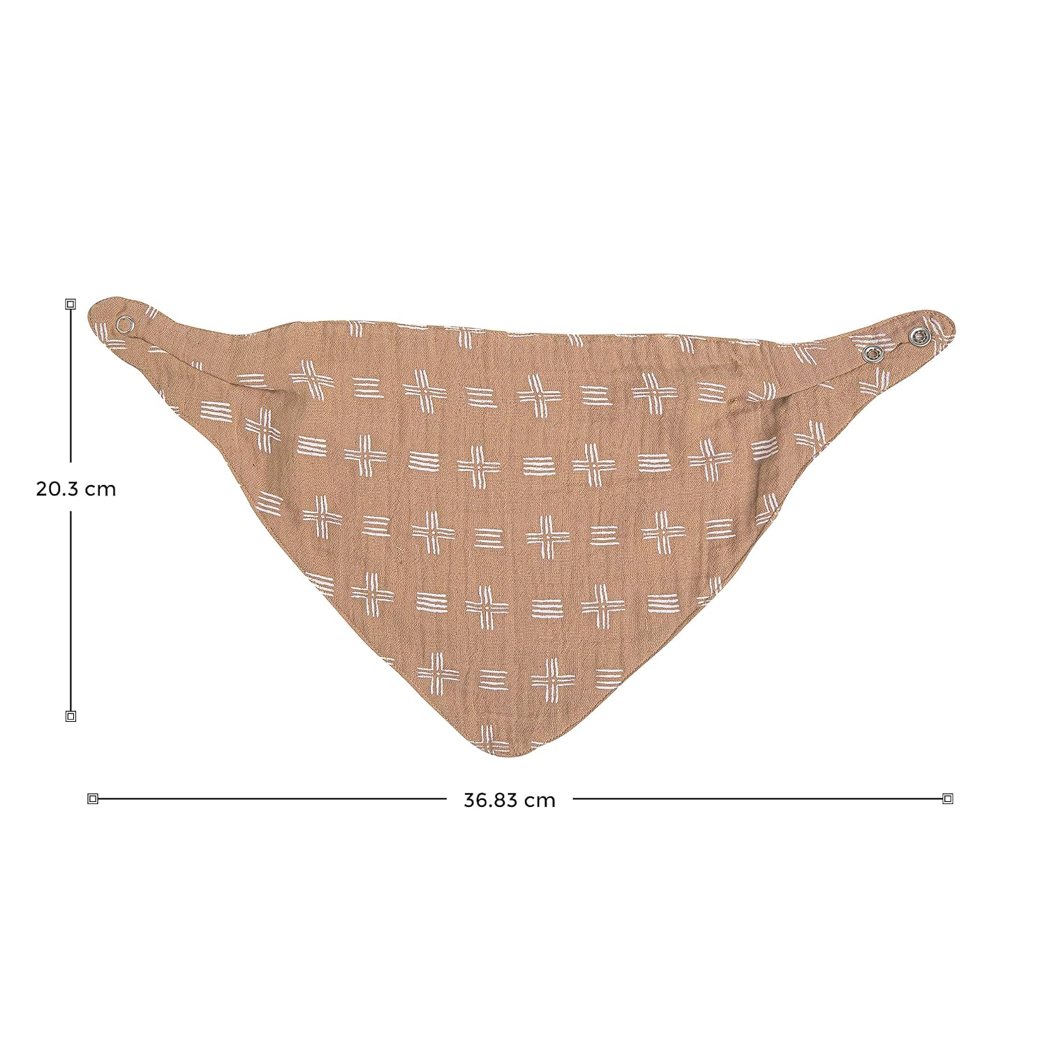 Crane Baby Soft Muslin Bandana Bibs for Boys & Girls, Safari Animal Baby Bibs, Adjustable Absorbent Burp Bandana Set, Pack of 3