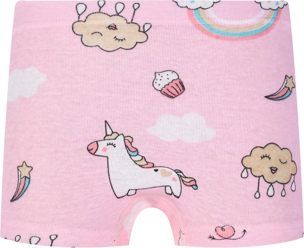 Cczmfeas Girls Hipster Cotton Underwear Boyshort Panties 6 Pack