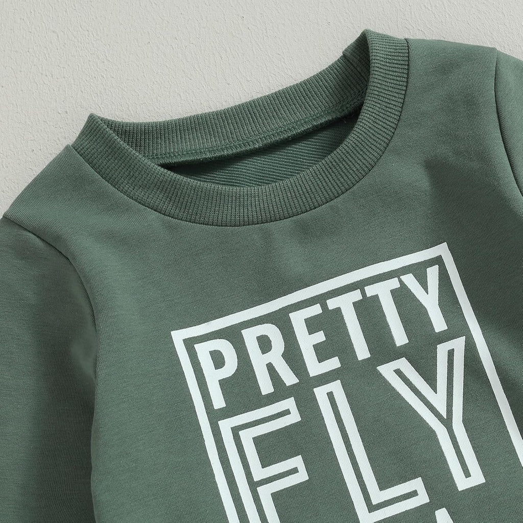 Baby Boy Clothes Fall 6 12 18 24 Months Football Long Sleeve Pullover Tops & Pant Sets Toddler Winter Outfits