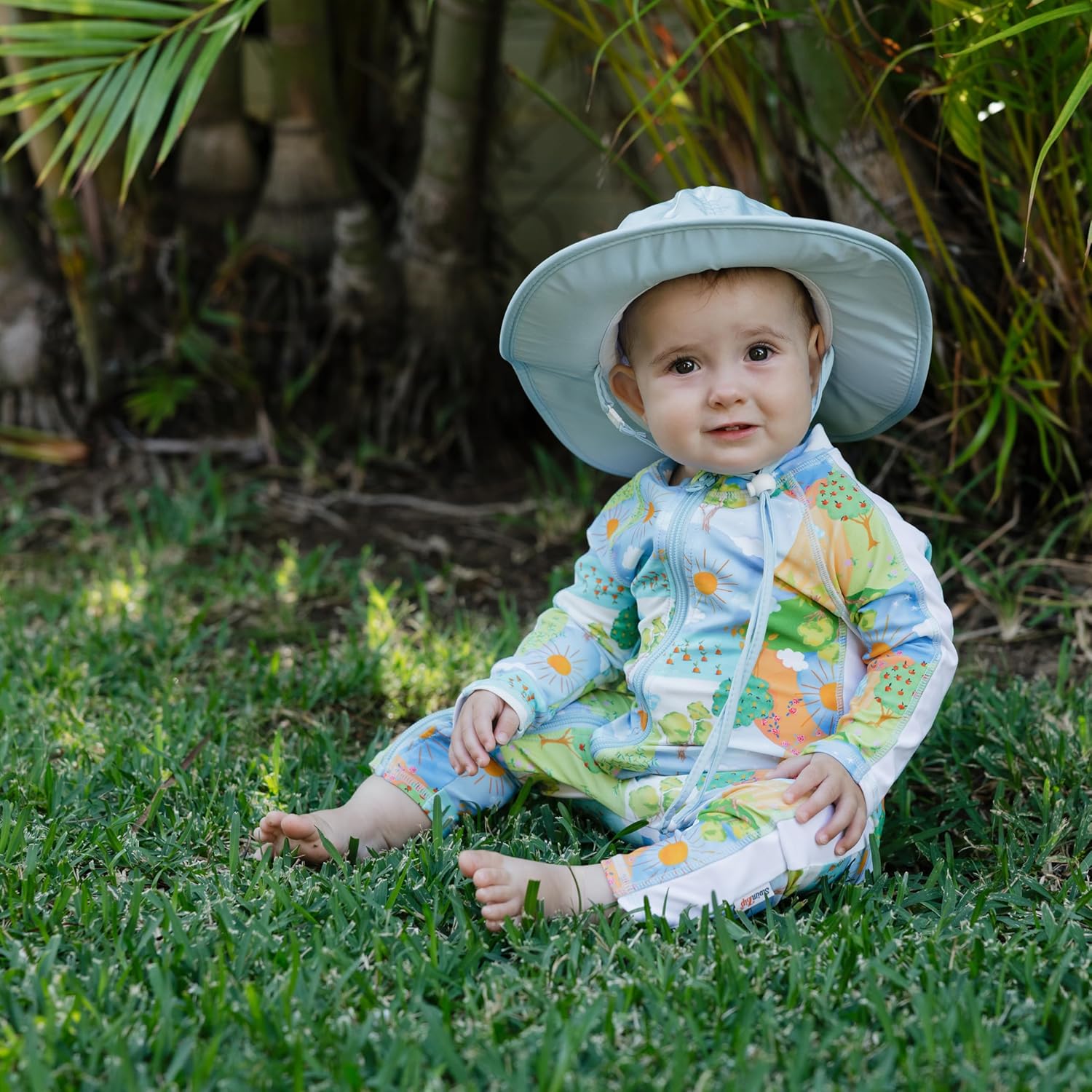 SwimZip Wide Brim Sun Hat | UPF 50+ Protection for Baby, Toddler, and Kids