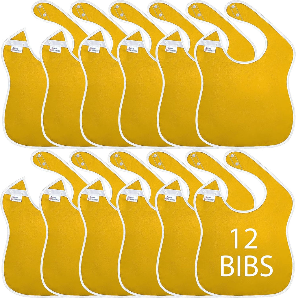 Large Waterproof Bibs Primary Collection - 4pk, 12pk, 48pk