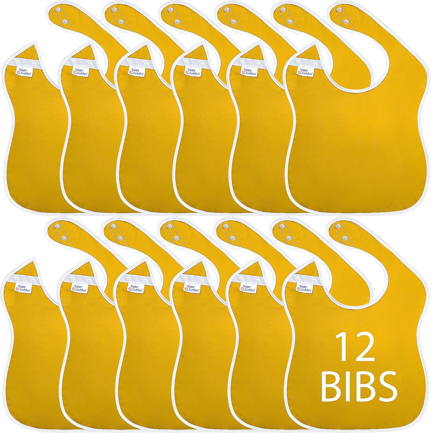 Large Waterproof Bibs Primary Collection - 4pk, 12pk, 48pk