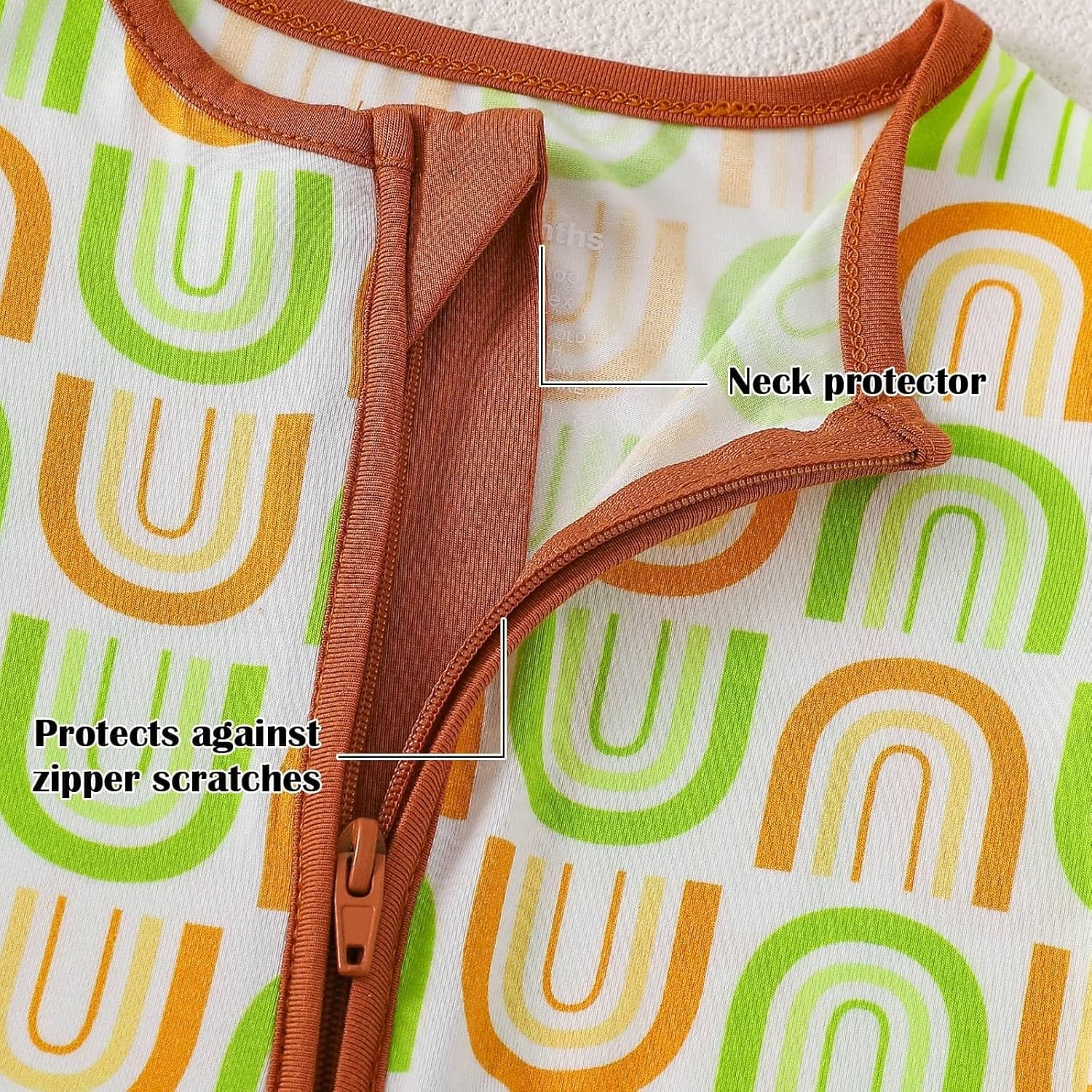 OPAWO Bamboo Baby Pajamas 3 Pack, Double Zipper Bamboo Sleepers for Baby Boy Girl Romper, Toddler Summer Clothes Outfit 0-24M