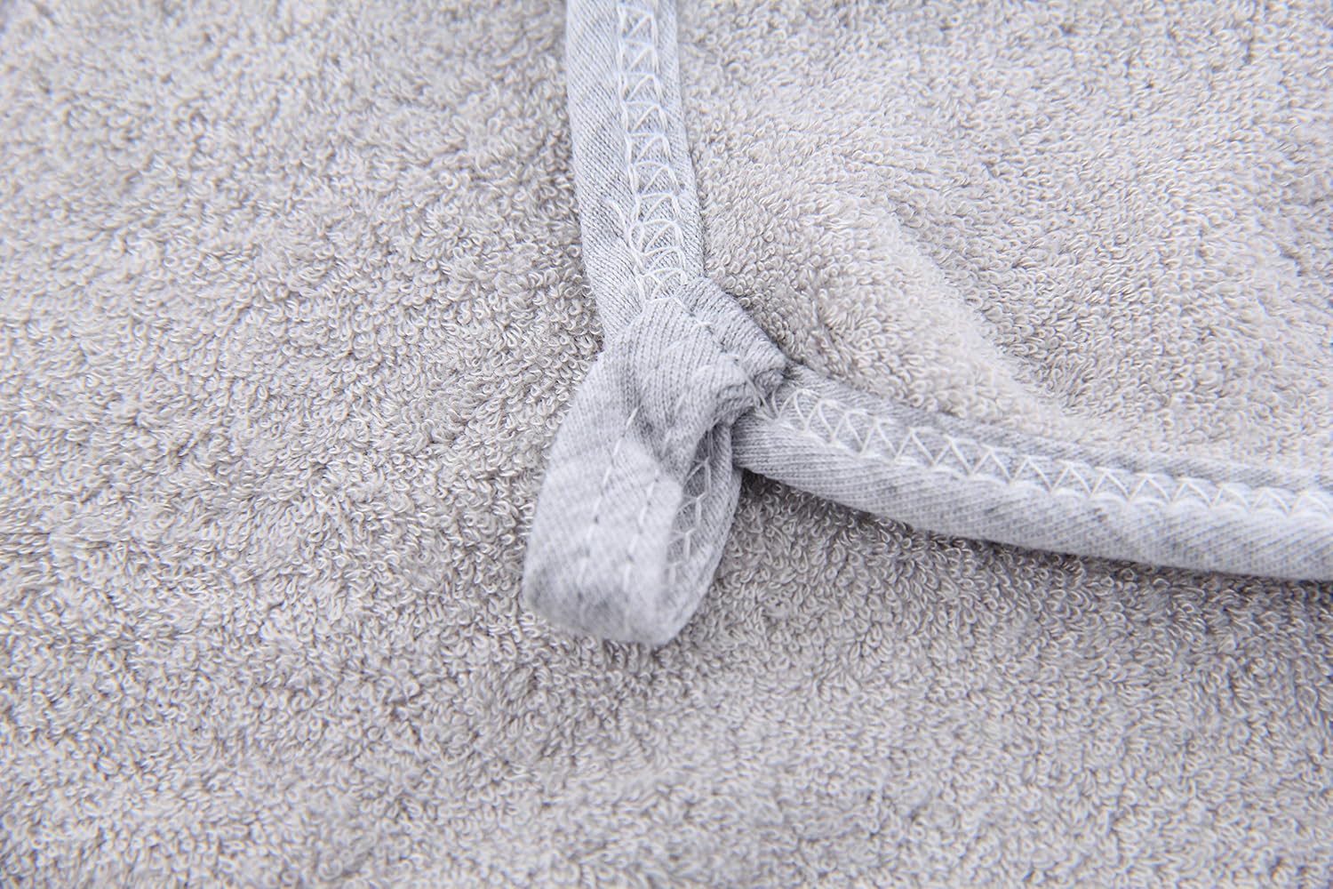 HIPHOP PANDA Baby Washcloths, Rayon Made from Bamboo - 2 Layer Ultra Soft Absorbent Newborn Bath Face Towel - Reusable Baby Wipes for Delicate Skin - Grey, 6 Pack