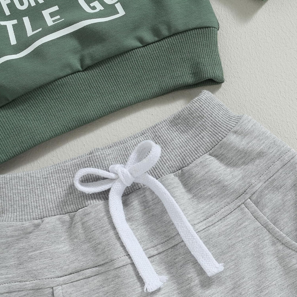 Baby Boy Clothes Fall 6 12 18 24 Months Football Long Sleeve Pullover Tops & Pant Sets Toddler Winter Outfits