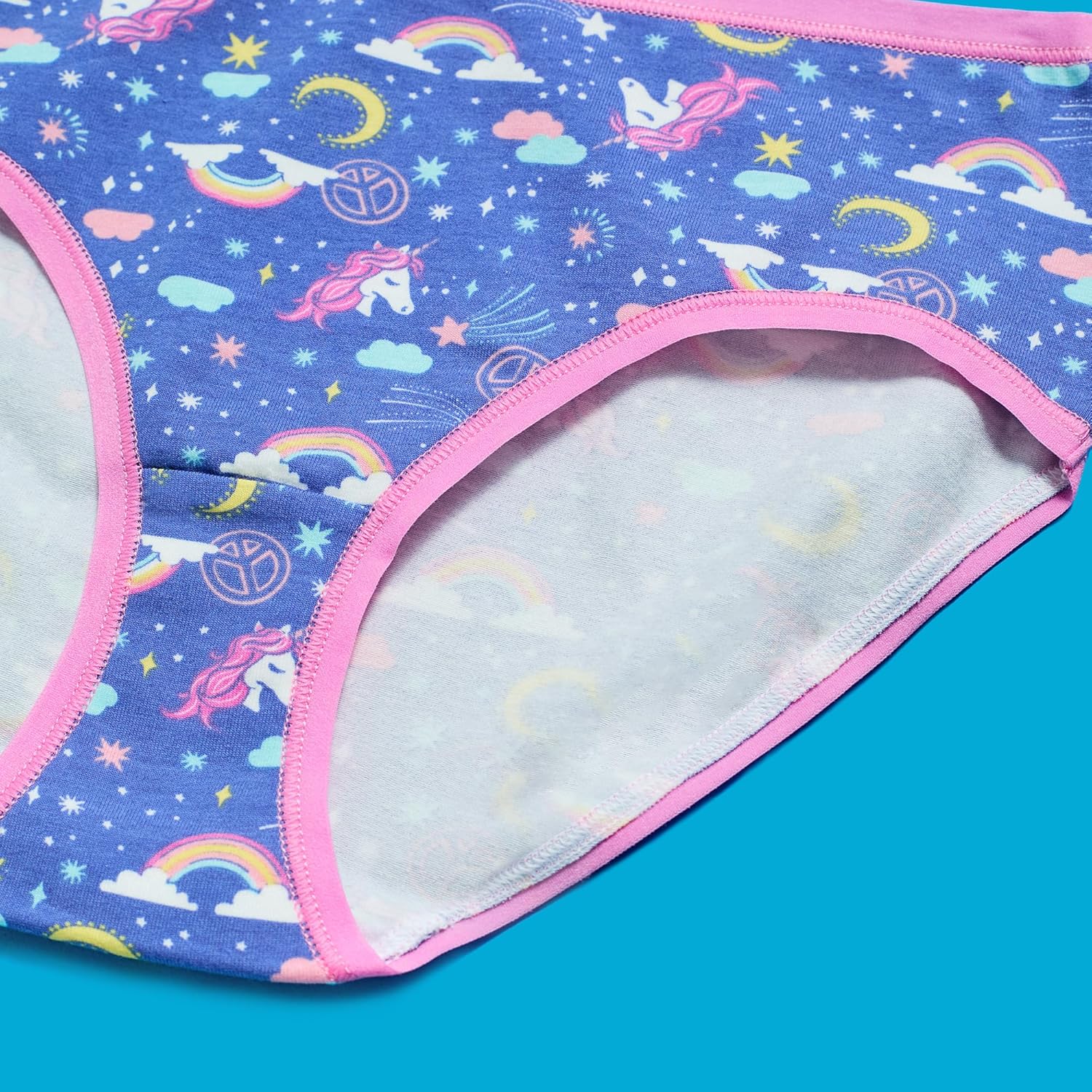 Saint Eve Kids Little Girls Cotton Underwear, Soft Breathable Multi Pack Brief Panties