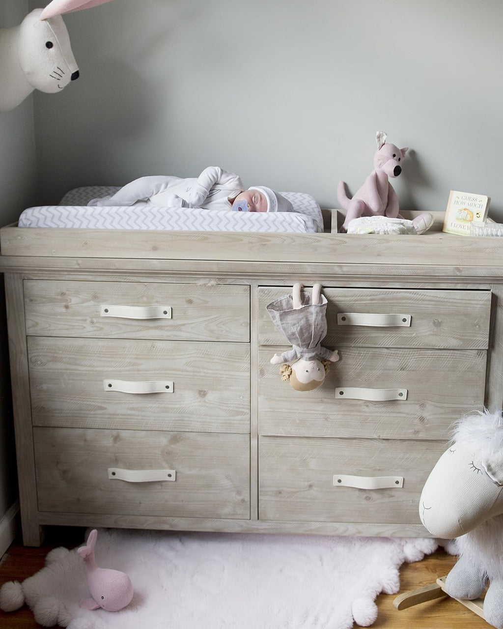Changing Pad Cover 2 Pack - Baby Changing Pad Cover with 100% Jersey Cotton - Changing Pad Covers for Girls and Boys, Newborn Essentials (Grey Chevron and Polka Dots)