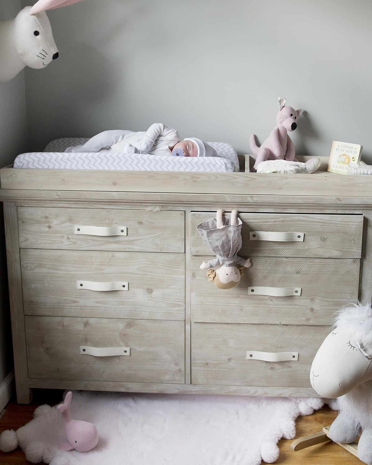 Changing Pad Cover 2 Pack - Baby Changing Pad Cover with 100% Jersey Cotton - Changing Pad Covers for Girls and Boys, Newborn Essentials (Grey Chevron and Polka Dots)