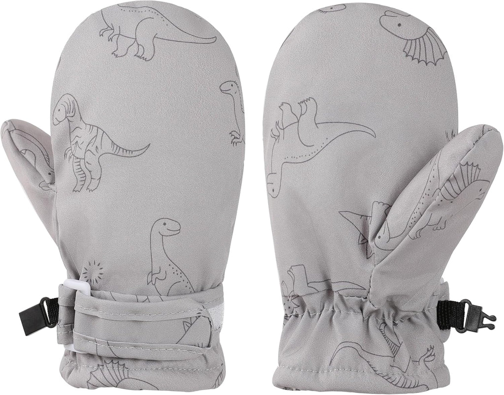 Toddler Gloves Kids Mittens Winter Warm Lined Fleece Gloves Waterproof Snow Baby Mitten for Boys Girls