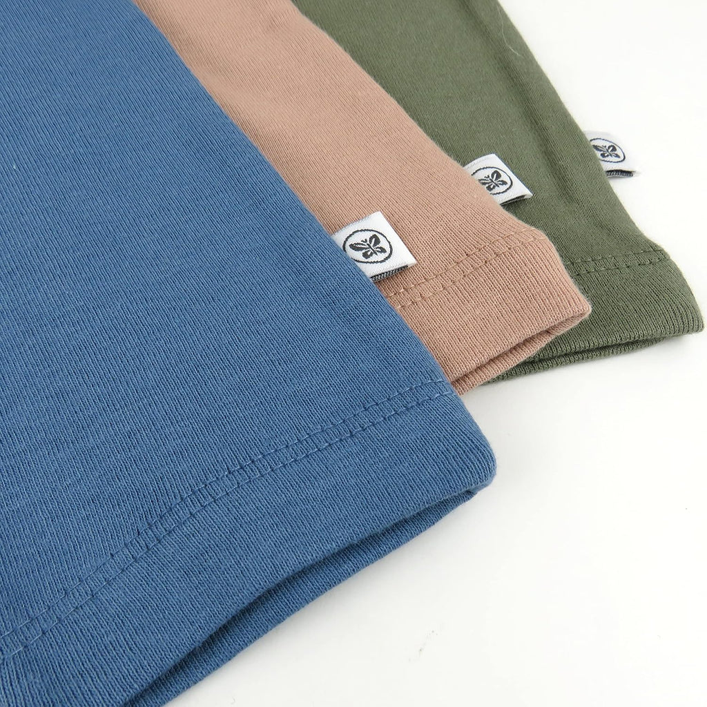 HonestBaby Baby Infant Organic Cotton Cuff-Less Harem Pants Multi-Pack, 6-9 Months