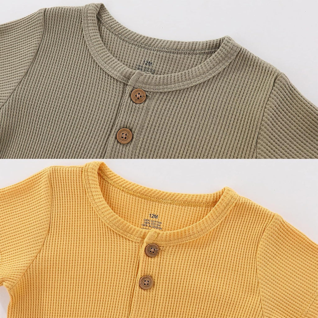 Baby Bodysuits Solid Romper One-Piece Newborn Clothes 2 Pack Baby Shower Gifts