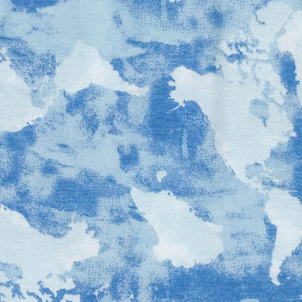 HonestBaby 2-Piece Organic Cotton Printed & Terry Changing Pad Cover Set, Watercolor World, One Size (D2BDR)