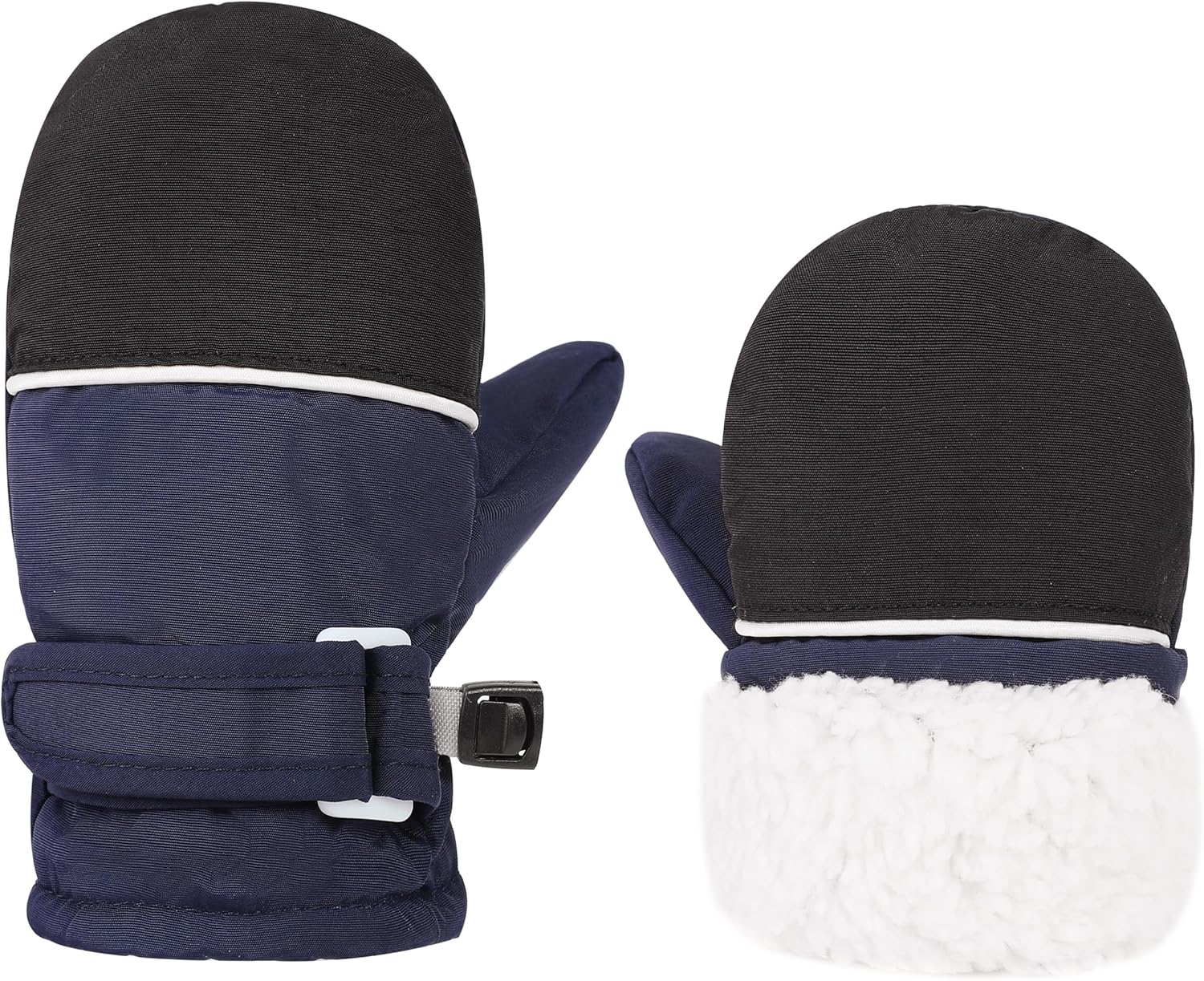 Toddler Gloves Kids Mittens Winter Warm Lined Fleece Gloves Waterproof Snow Baby Mitten for Boys Girls