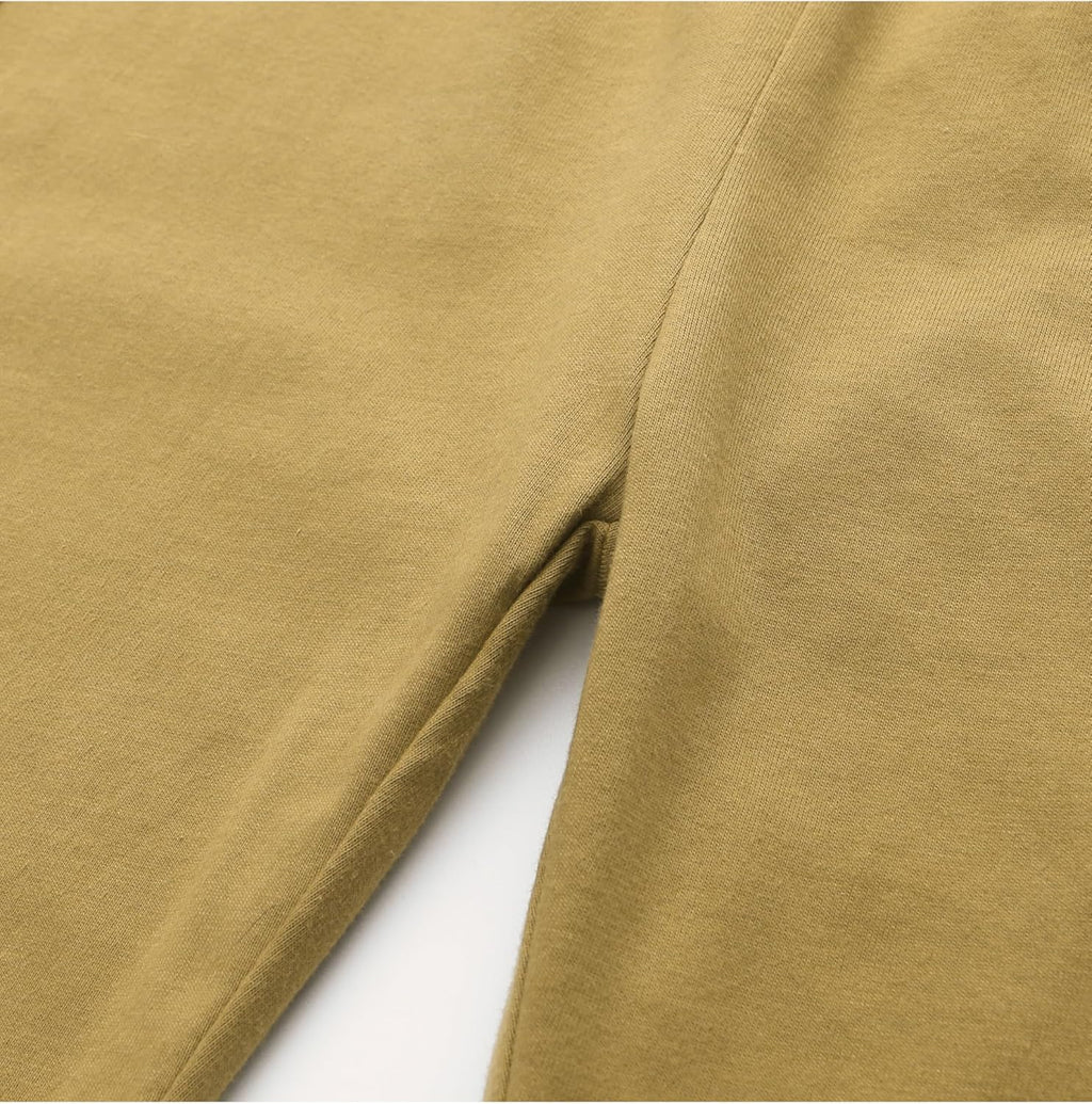 GFQLONG 4 Pack Toddler Boys and Girls Cotton Pants Lightweight Trousers, Kids Summer Casual Solid Sweatpants with Drawstring