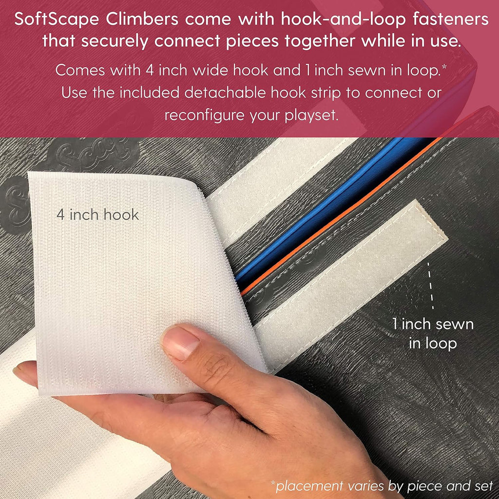 Factory Direct Partners 11618-GYLG SoftScape Toddler Playtime Climber, Indoor Active Play Structure (3-Piece Set) - Gray/Light Gray