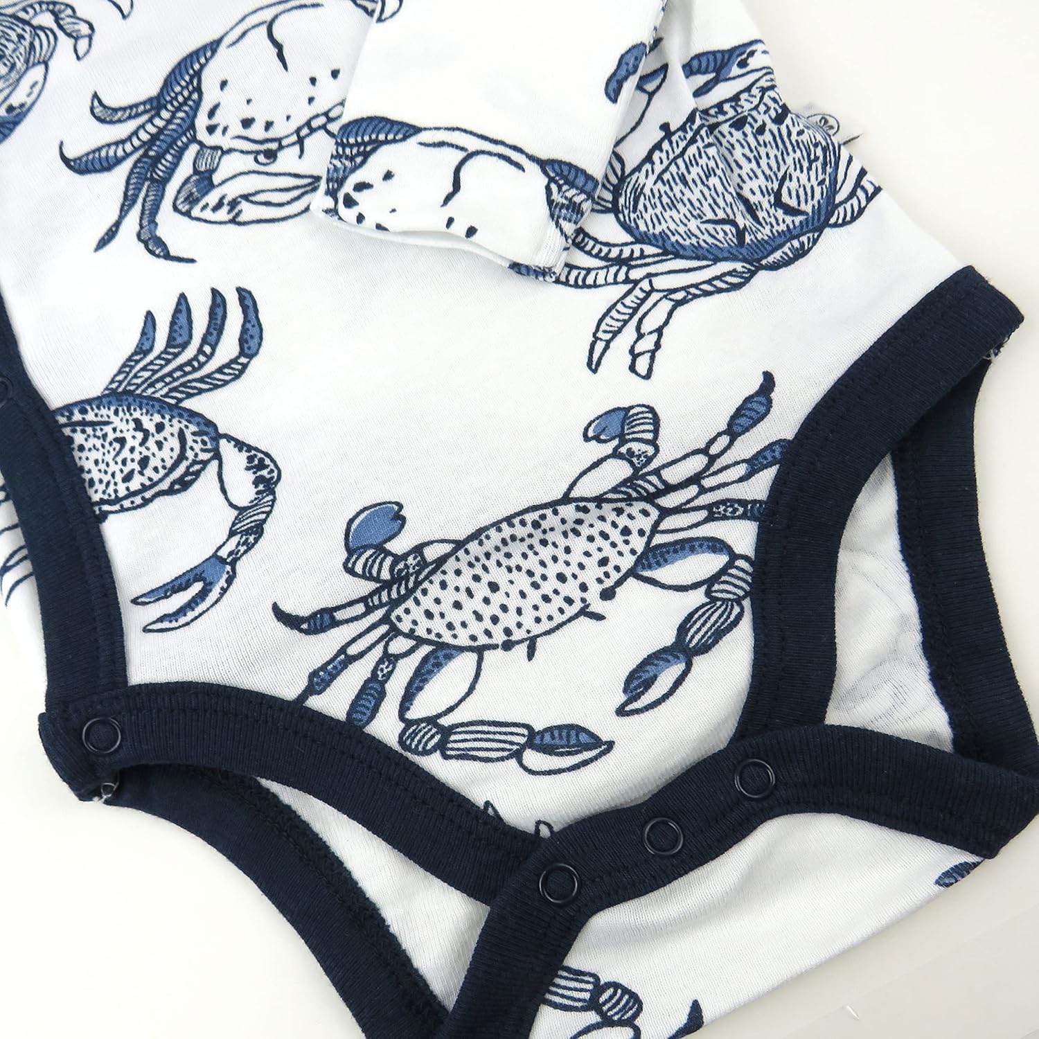 HonestBaby unisex-baby 3-pack Long Sleeve Side-snap Kimono Bodysuits Organic Cotton for Infant Baby Boys, Girls, Unisex