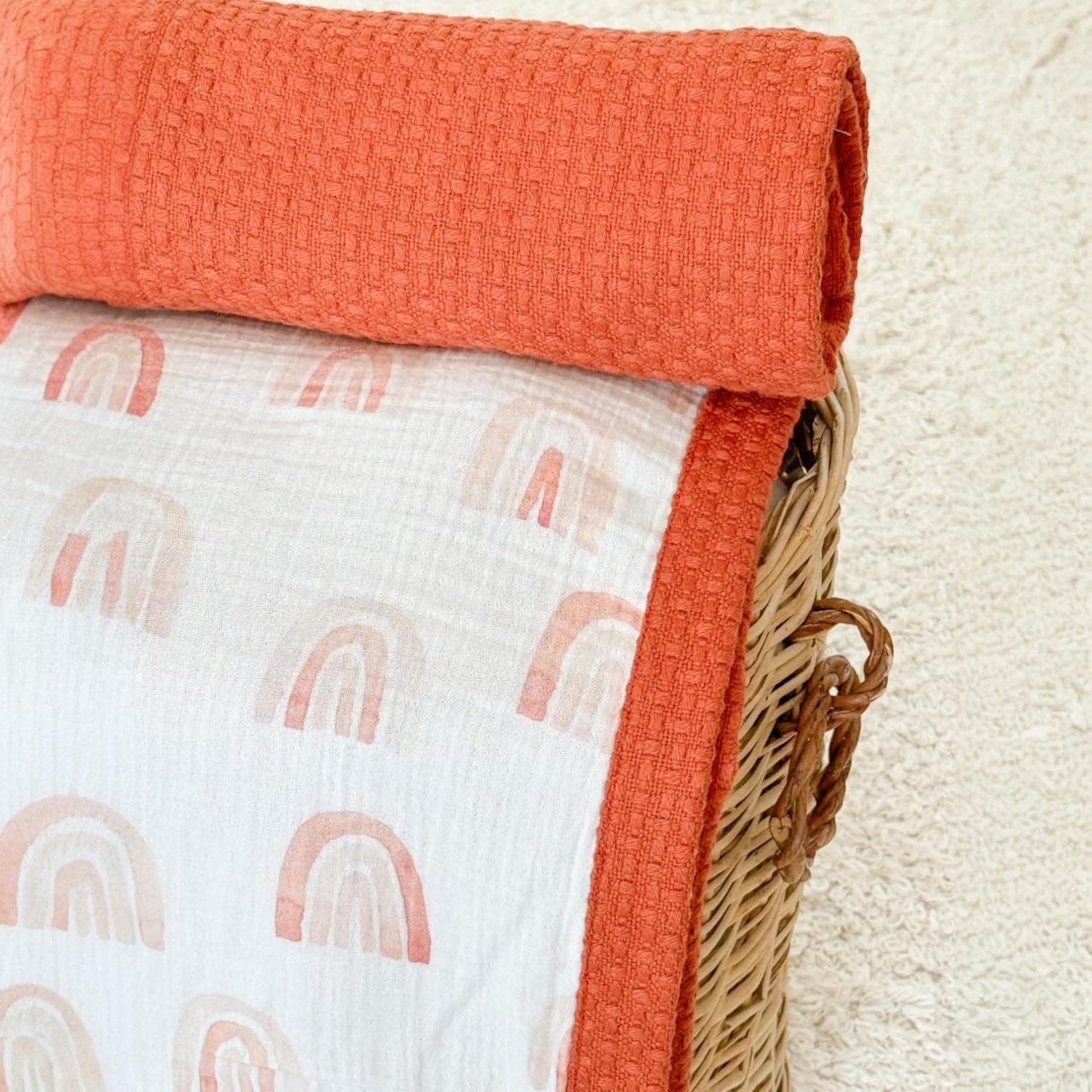 Personalized Baby Blanket with Name – Handmade 100% Organic Cotton Newborn Gift | Custom Knit Blanket for Boys, Girls, Kids & Baby Showers