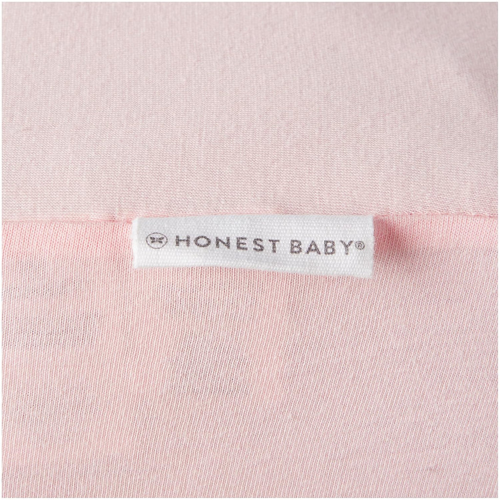 HonestBaby Girls Organic Cotton Changing Pad Cover, Pink Salt, One Size