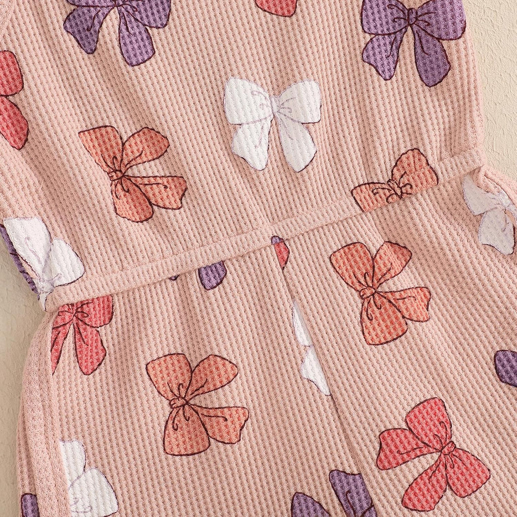 WZTYYDS Toddler Baby Girl Summer Clothes Floral Romper Tie-Up Strap Halter Jumpsuit Infant Summer Sling Playsuit 6M-3T