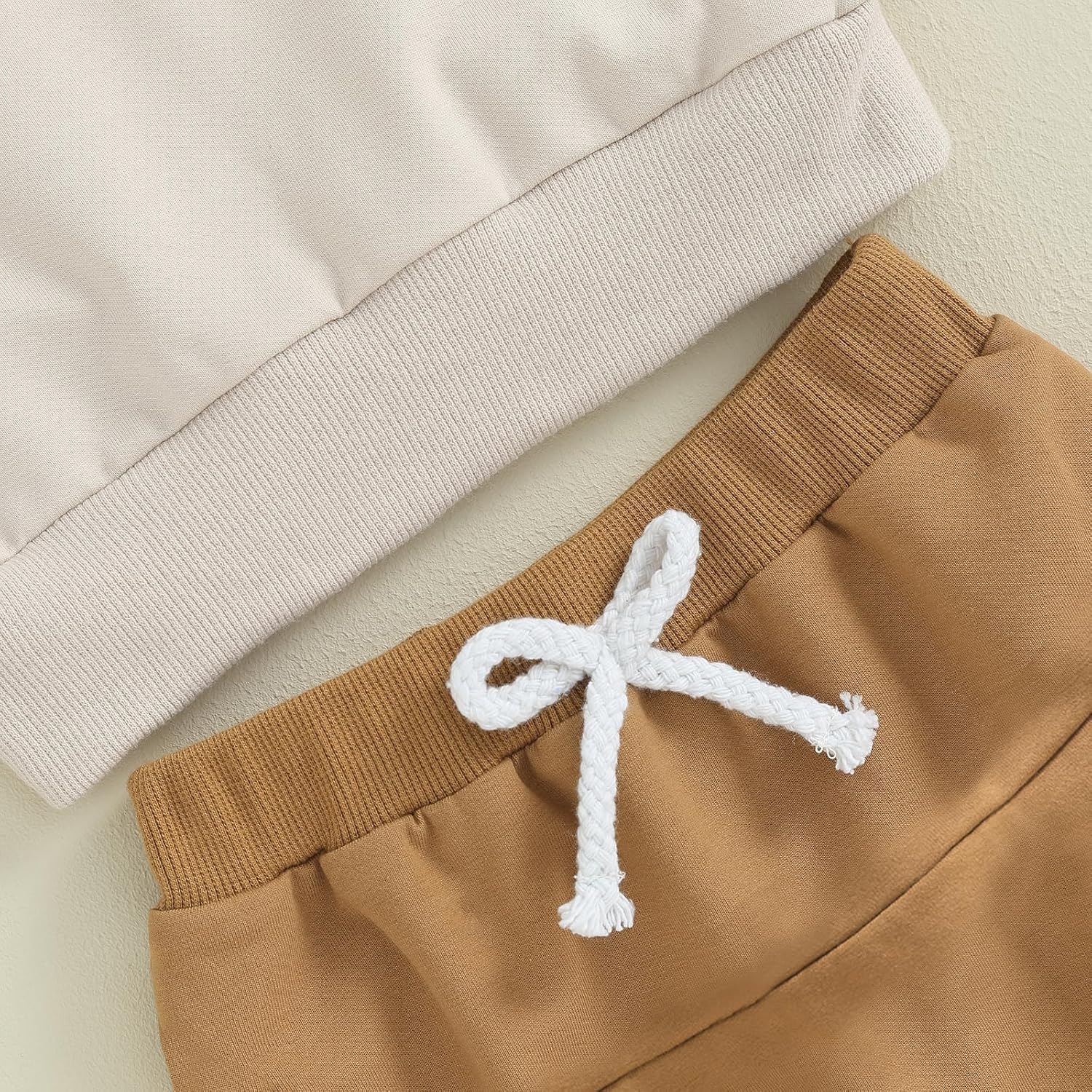 Kupretty Toddler Baby Boy Fall Winter Clothes Color Block Long Sleeve Sweatshirt Pullover Tops + Joggers Pants Outfit Set