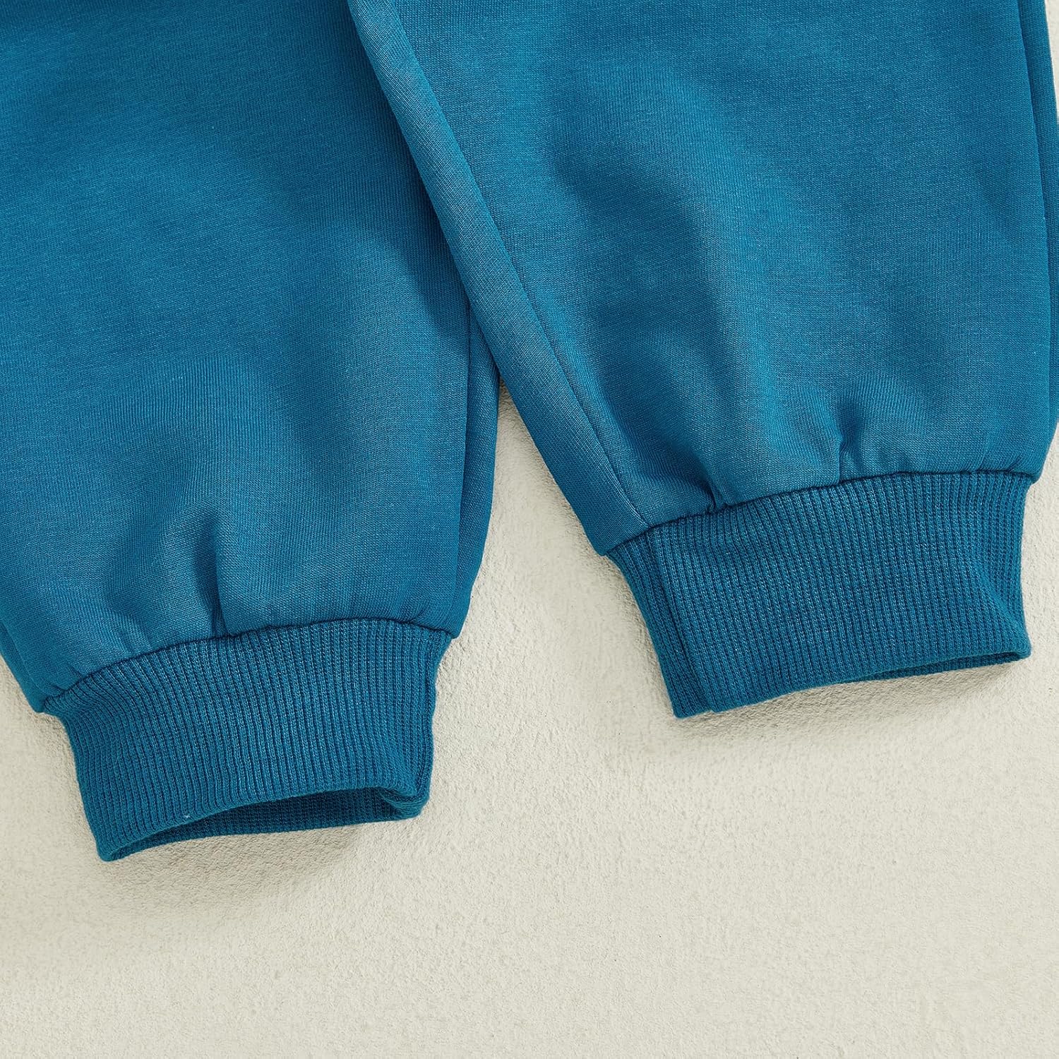 Kupretty Toddler Baby Boy Fall Winter Clothes Color Block Long Sleeve Sweatshirt Pullover Tops + Joggers Pants Outfit Set