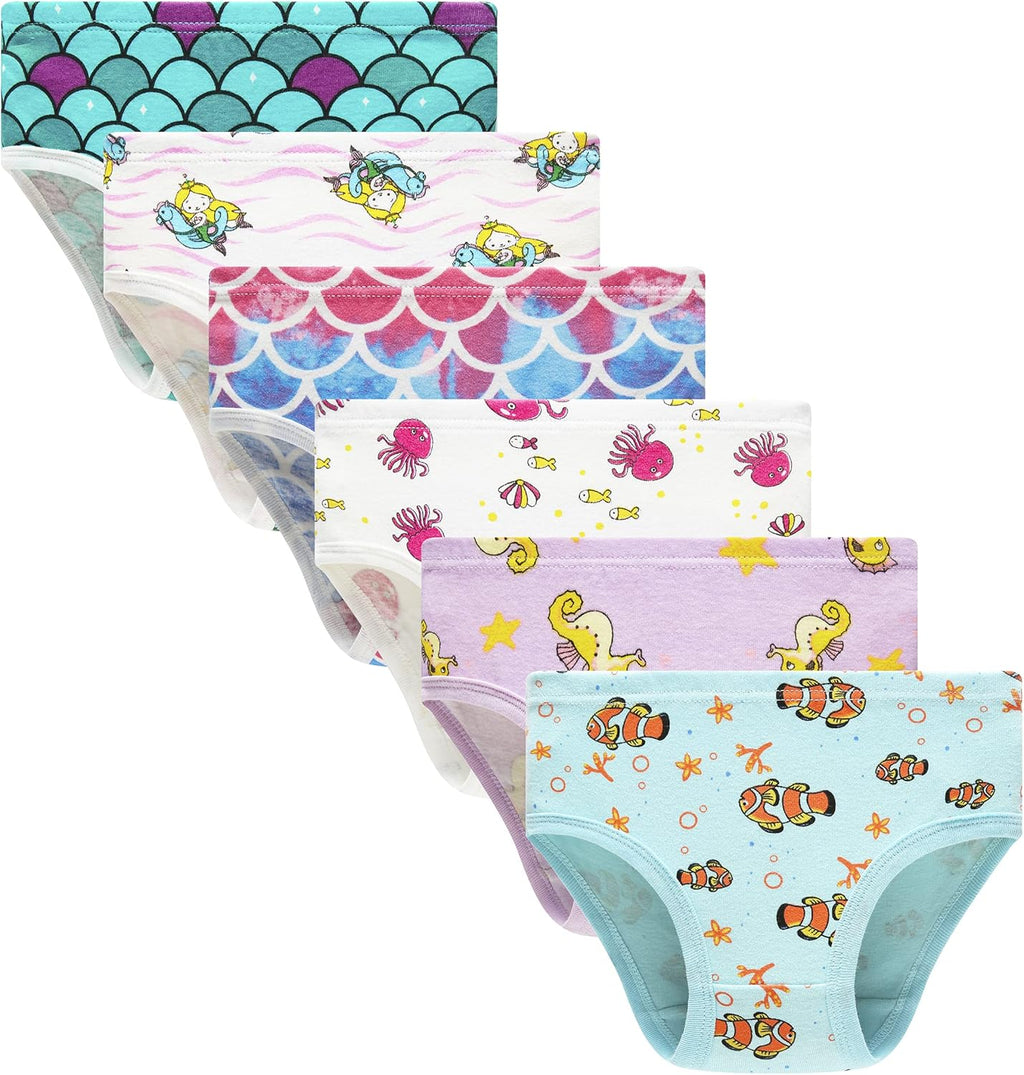 Family Feeling Little Girl Underwear Toddler Panties Big Kids Undies Soft 100% Cotton