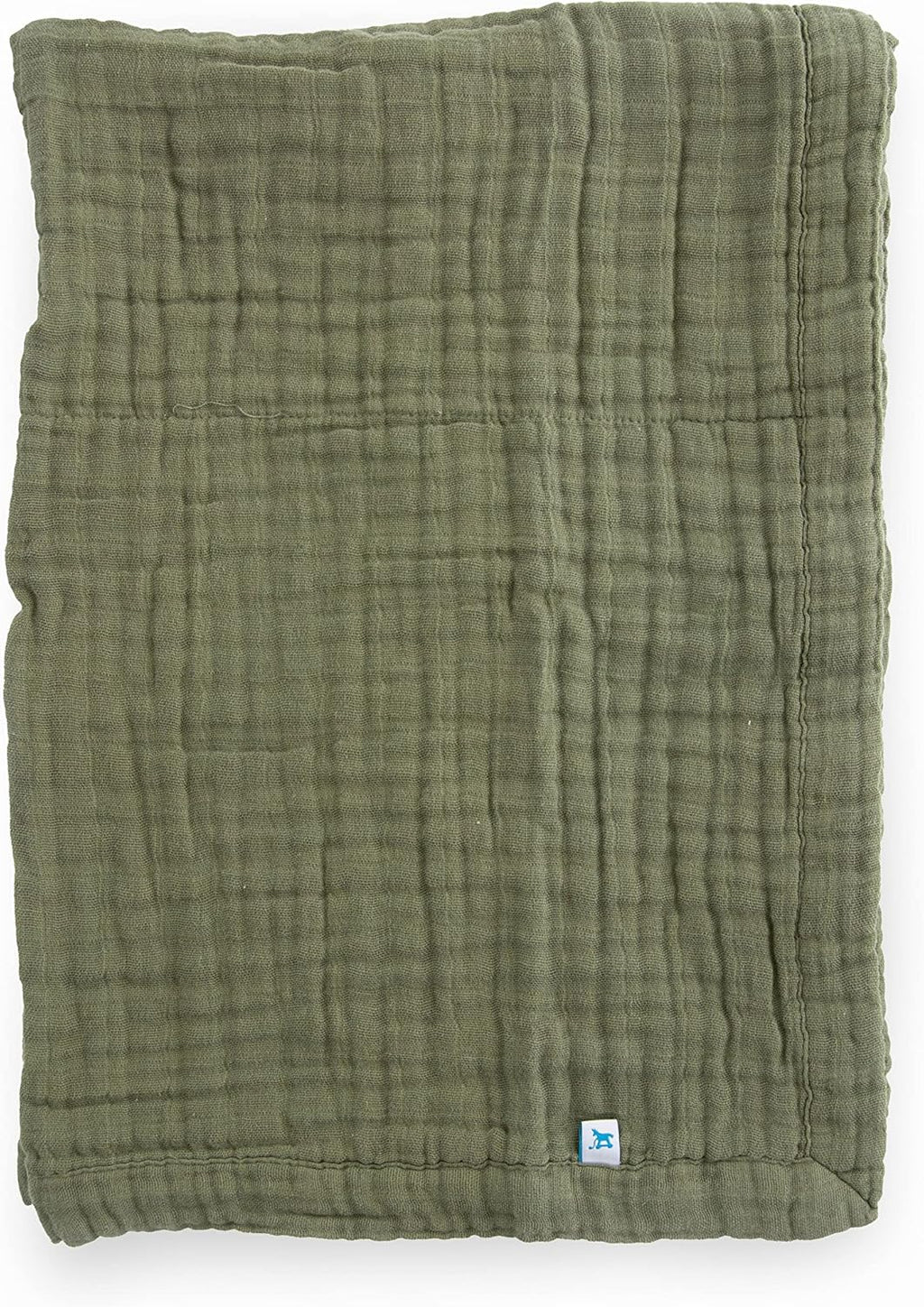 Little Unicorn Newborn Receiving Quilt | Ultra- Soft, Multi-Layered Muslin Fabric | Gift for Newborns & on-The-go (Fern)