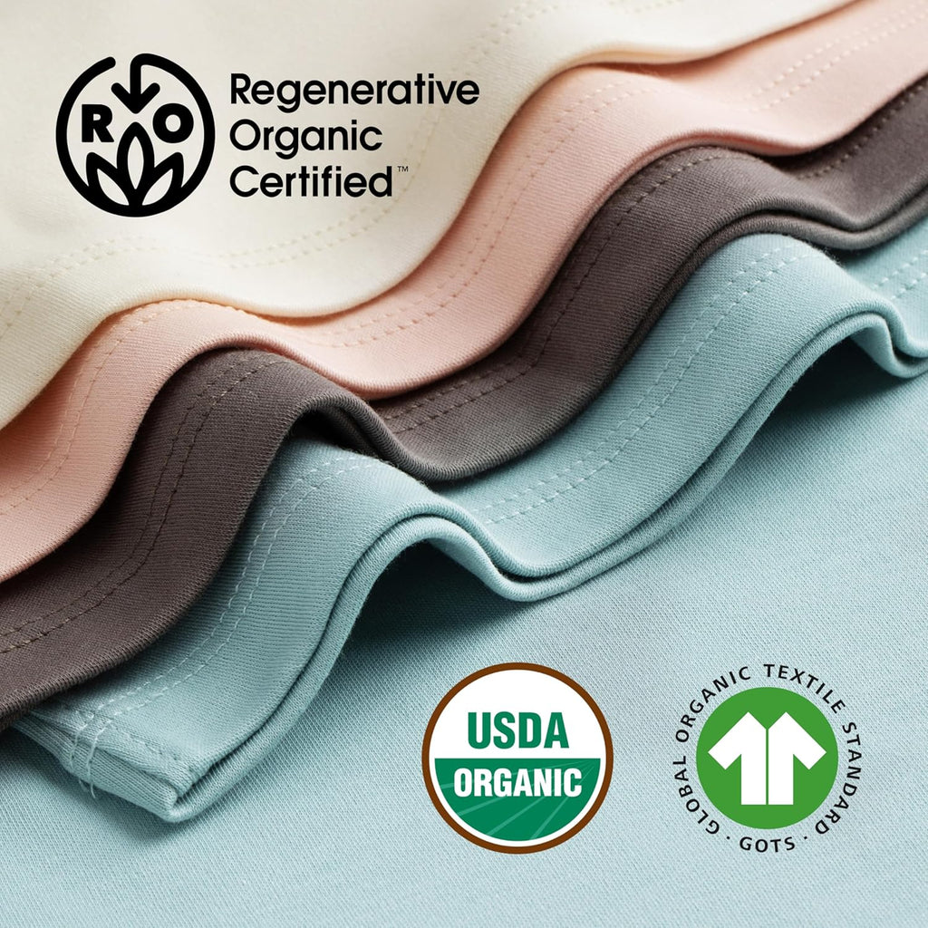 MON CHOU Premium Short Sleeve Bodysuit - Luxuriously Soft, 100% Pima Cotton Baby Bodysuit - Organic Cotton Baby Clothes