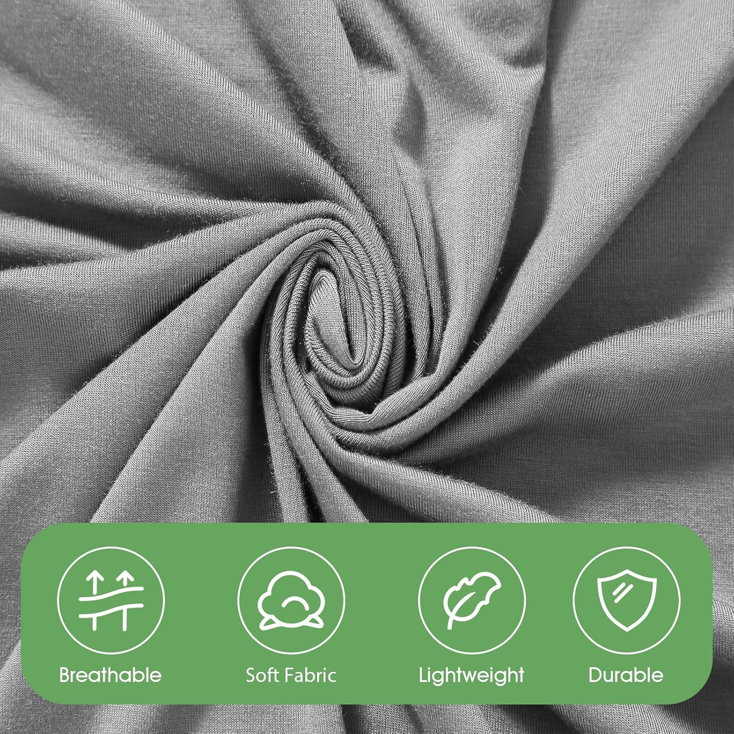 iEvolve Cotton Knitted Baby Swaddle Blanket with Hat Headband Set Newborn Swaddle Wrap Receiving Blankets for Baby Girl Boy 45" x 45"(Dark Grey)