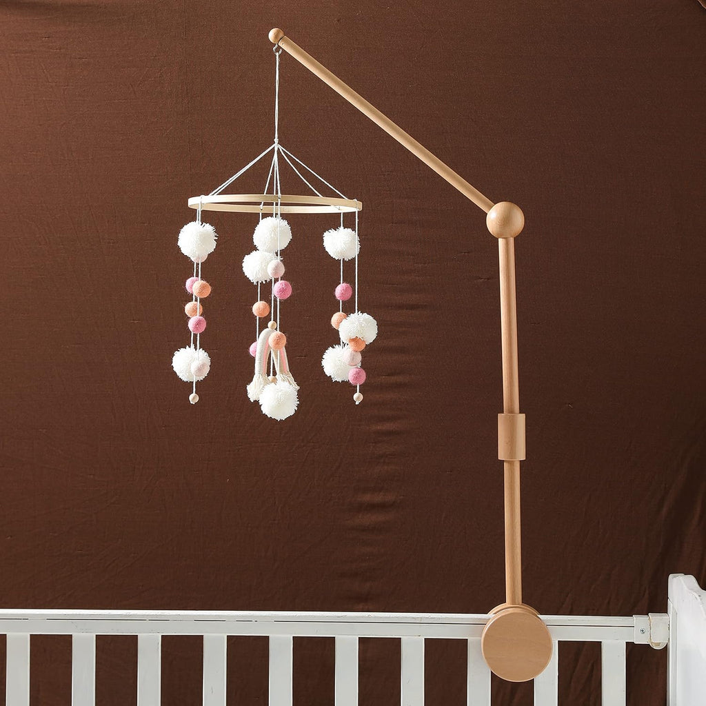Crib Mobile Arm | Wooden Crib Mobile Holder | Nursery Decor for Newborn Boys and Girls