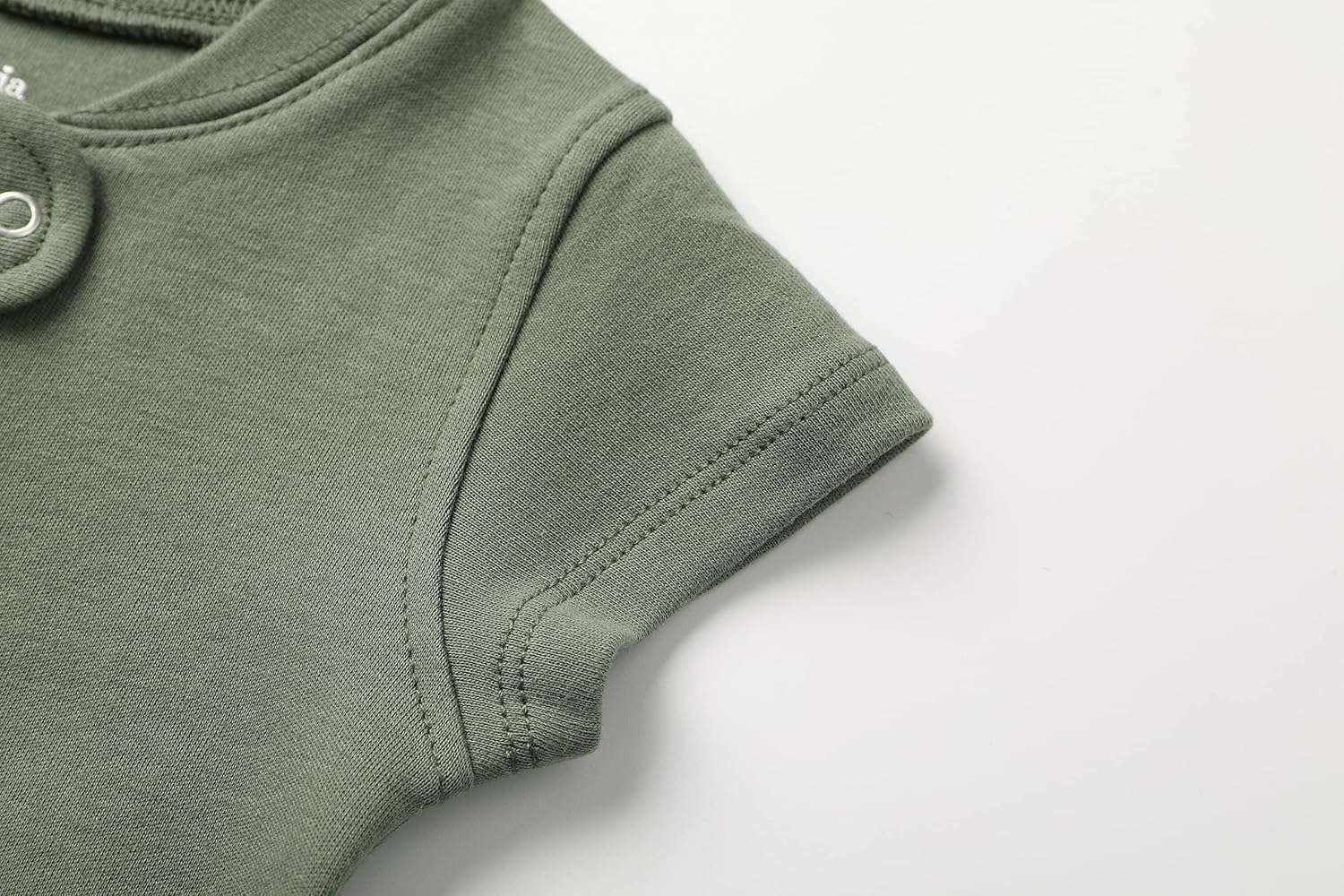 Owlivia Baby Boy Romper, Unisex Short-sleeve Summer Outfit, 100% Organic Cotton Girl One-Piece Jumpsuit