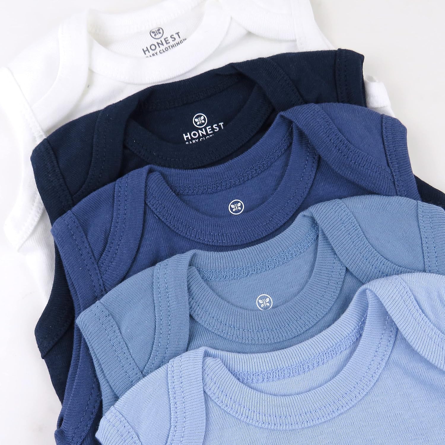 Sleeveless Bodysuits One-piece 100% Organic Cotton for Baby Boys, Girls, Unisex