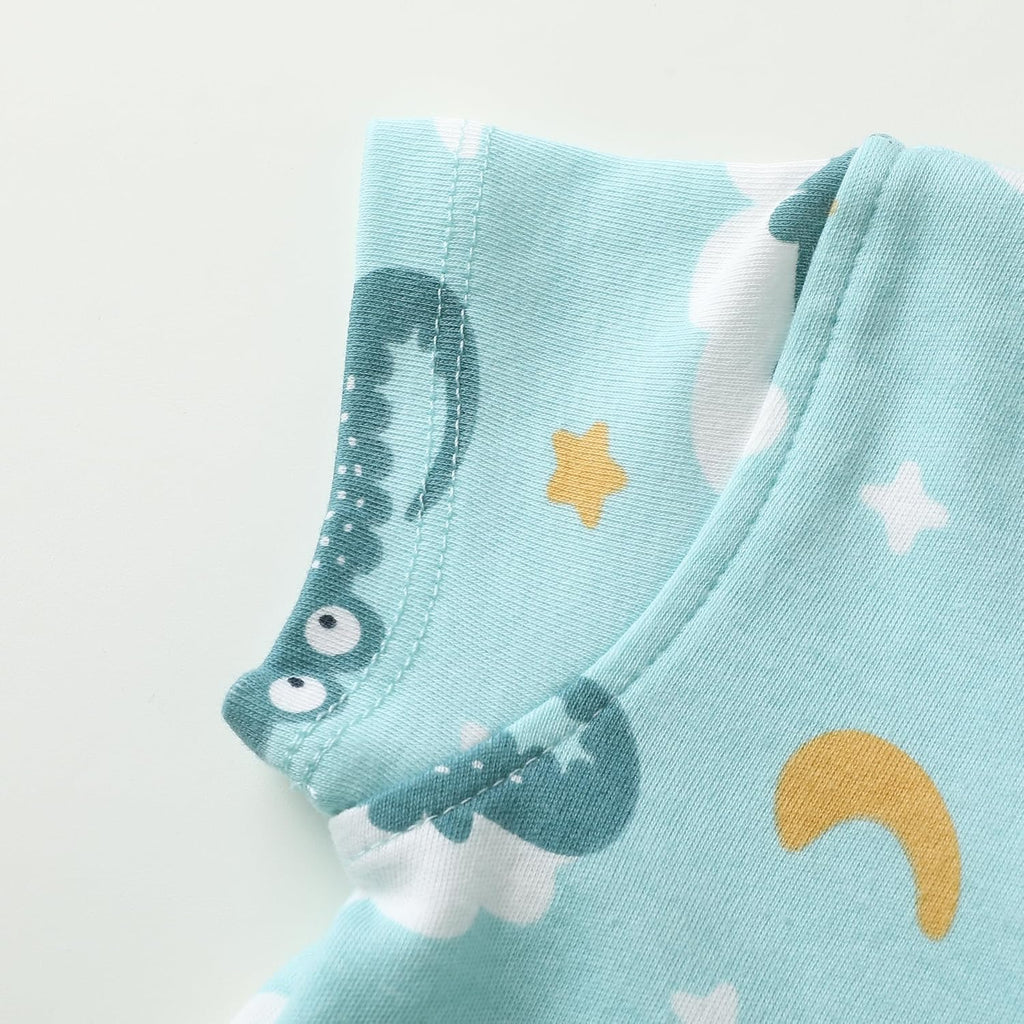 Owlivia Baby Boy Romper, Unisex Short-sleeve Summer Outfit, 100% Organic Cotton Girl One-Piece Jumpsuit