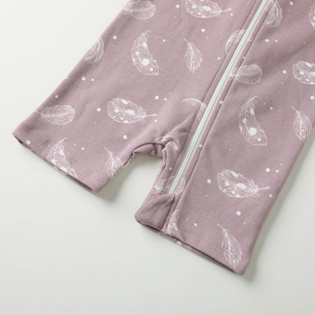 Owlivia Baby Short Sleeve Summer Romper Set, 2 Pack Tank Jumpsuit for Girls and Boys, Cartoon One Piece Coverall Outfit