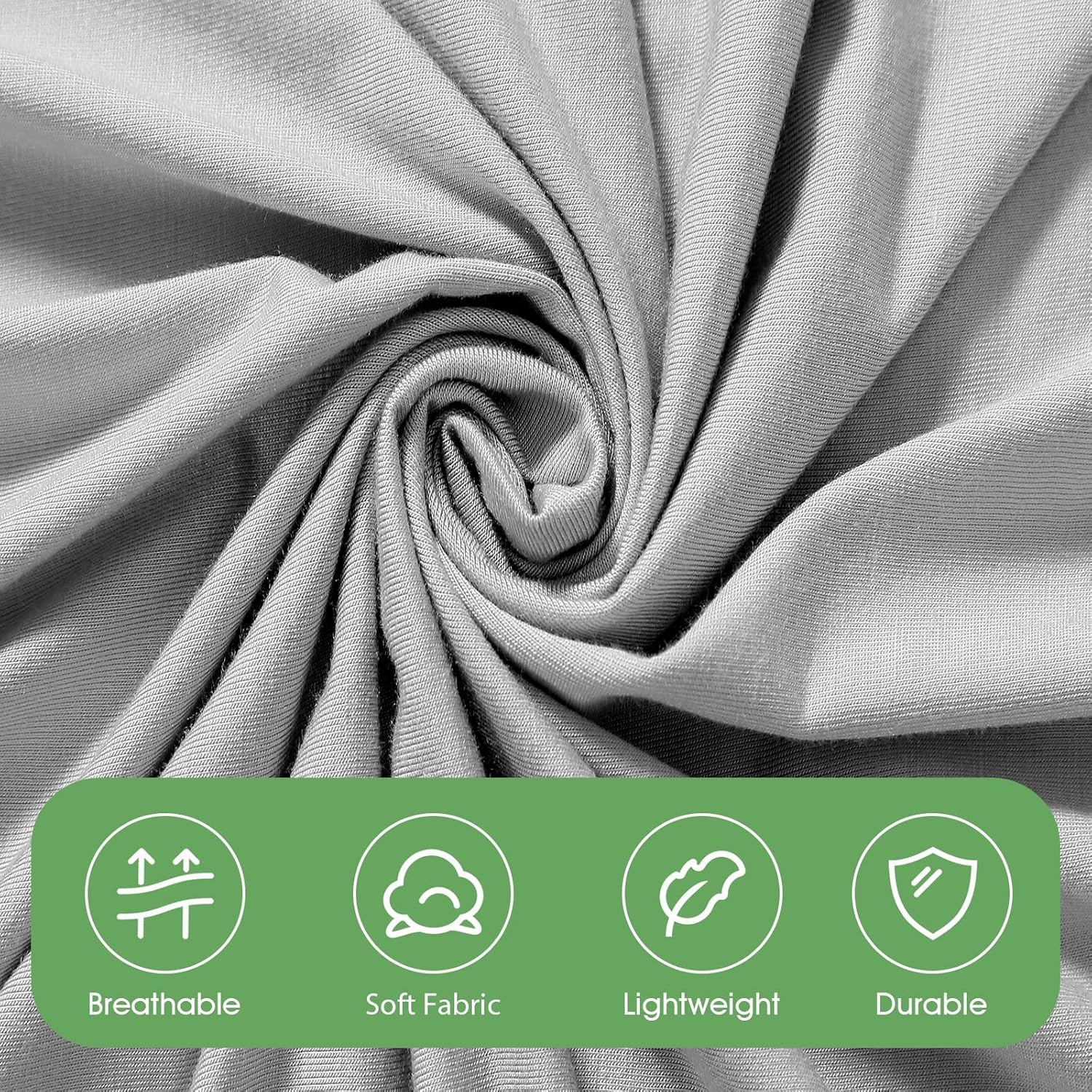 iEvolve Cotton Knitted Baby Swaddle Blanket with Hat Headband Set Newborn Swaddle Wrap Receiving Blankets for Baby Girl Boy 45" x 45"(Grey)