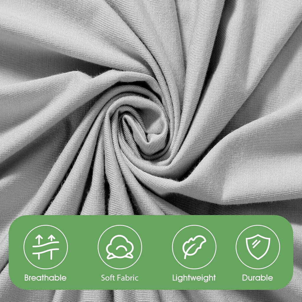 iEvolve Cotton Knitted Baby Swaddle Blanket with Hat Headband Set Newborn Swaddle Wrap Receiving Blankets for Baby Girl Boy 35" x 35"(Grey)