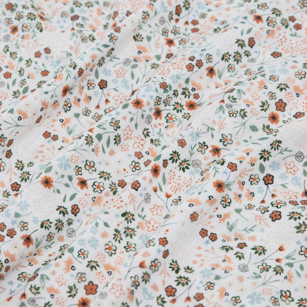 Little Unicorn Standard Pillowcase 2 Pack | Super Soft & Breathable Muslin Fabric | Snug Envelope Closure (Petal Press 2)